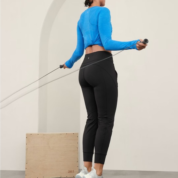 Athleta Black Joggers - Picture 1 of 9
